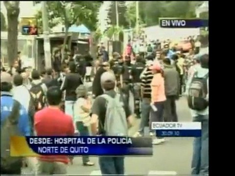 Imágenes en vivo desde Ecuador, donde policías y militares p