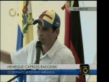 Gobernador de Miranda, Henrique Capriles Radonsky, habla sob