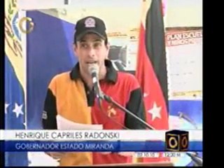 Gobernador Capriles anuncia la inauguración de 40 nuevas esc