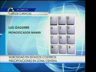El INAMEH pronostica el clima para todo el territorio nacion