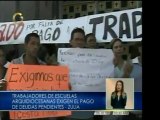 Trabajadores de las escuelas arquidiocesales del Zulia se en