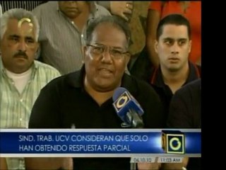 Sindicato de trabajadores de la UCV dice haber obtenido una