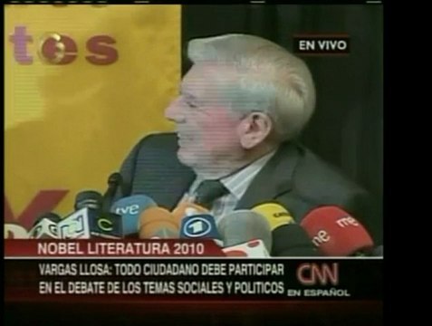 Vargas Llosa recuenta cómo recibió la noticia del Nobel, agr