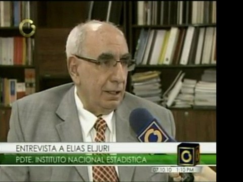 Pdte. del INE, Elías Eljuri, afirma que inflación será 27% a