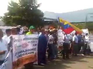 Marcha trabajadores agroisleña cagua edo aragua.