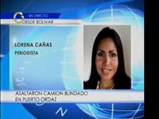 Asaltaron camión blindado en Puerto Ordaz