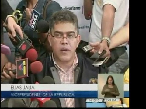 Elías Jaua, Vicepresidente de la República, asegura que se a
