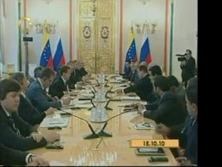 El presidente Hugo Chávez, firmó con su homólogo ruso, Dimit