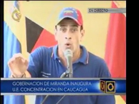Capriles: en vez de comprar tanques de guerra, podrían cons
