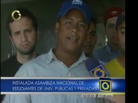 Estudiantes instalaron asamblea nacional universitaria