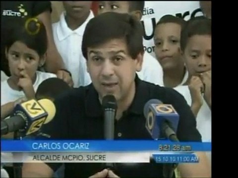 Carlos Ocariz, Alcalde del Municipio Sucre: 600 alumnos de
