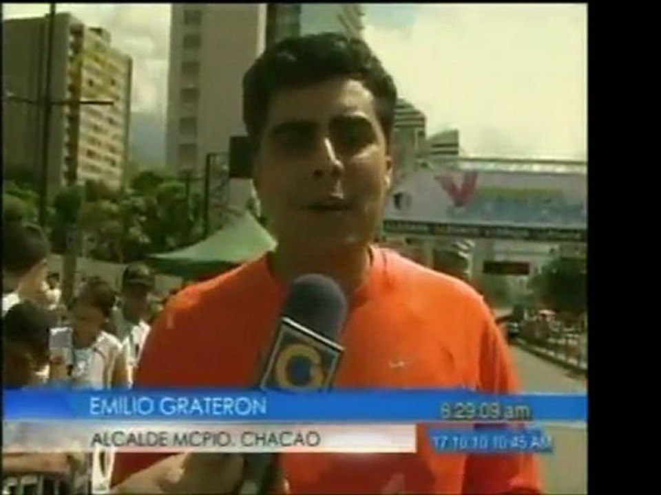 3era carrera del Municipio Chacao. Emilio Grateron, Alcalde