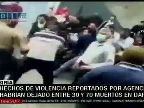 Agencias occidentales reportan violencia en marchas sirias