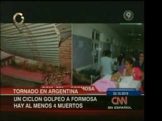 Ciclón y posible tornado deja 4 muertos y devasta la ciudad