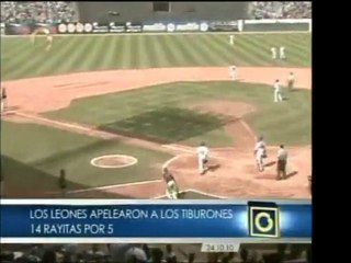 Leones del Caracas lograron una victoria contundente ante Ti