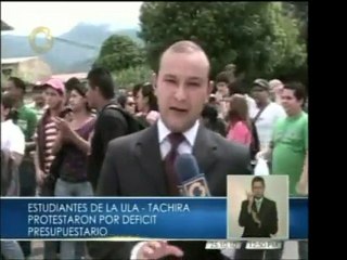 En el edo. Táchira estudiantes universitarios protestan el d