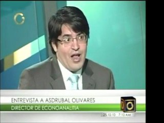 Asdrúbal Olivares, director de Ecoanalítica, el presupuesto