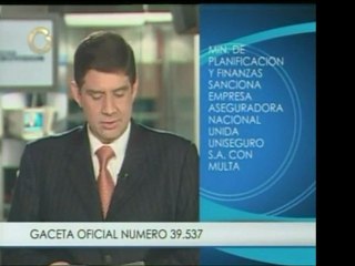 Empresa aseguradora nacional Unida Uniseguro S.A. es multada