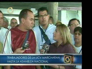 Trabajadores de la UCV marcharán hoy hasta la AN. Representa
