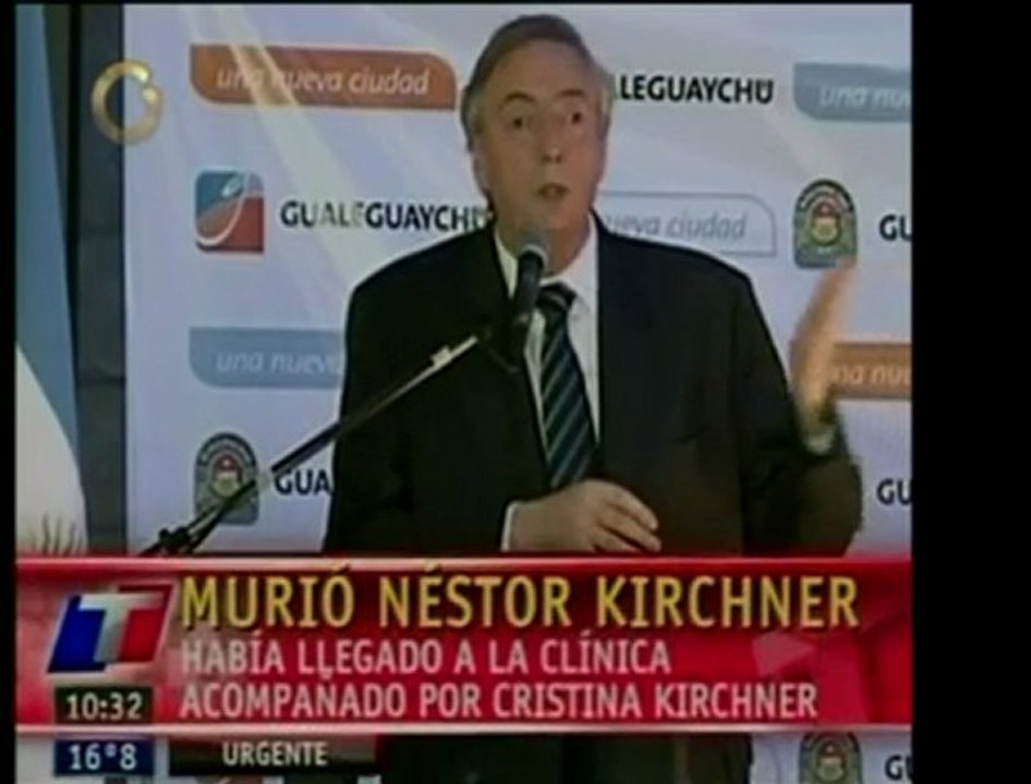 Néstor Kirchner ex presidente argentino, actual diputado y p