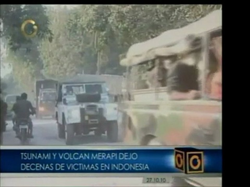 La explosión del volcán Marupi en la isla de Java, en Indone