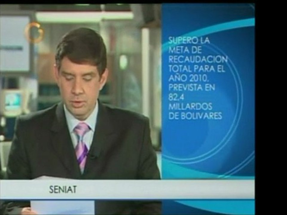 Seniat anuncia que cumplió superó este mes la meta anual de