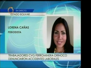 Un trabajador de la Ferrominera del Orinoco, en bolívar, suf