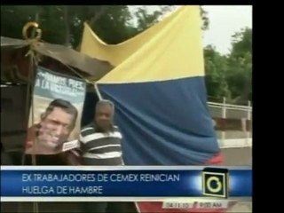 Tres ex empleados de CEMEX en Zulia reanudan huelga de hambr