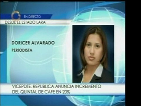 Vicepresidente Elías Jaua anunció el incremento del precio e