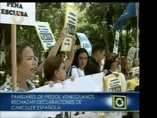 Familiares de los presos políticos venezolanos reclaman a la