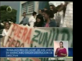 Trabajadores de hospital del IVSS piden la destitución de la