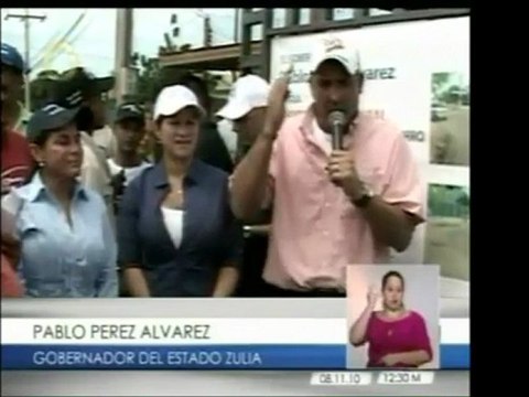 El gob. de Zulia, Pablo Pérez, respalda a Evelin Trejo de Ro