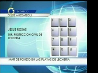 En Lecherías, estado Anzoátegui, se presenta un Mar de Fondo