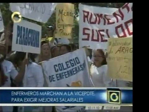 Gremio de enfermeros y enfermeras de Caracas marcharán hasta