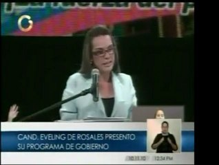 La candidata a la alcaldía de Maracaibo, Eveling Trejo de Ro