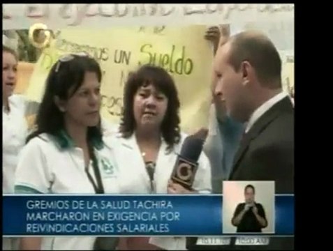Bioanalistas y otros trabajadores de la salud en Táchira hab
