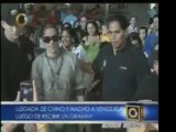 Imágenes de la llegada de Chino y Nacho a Venezuela luego de