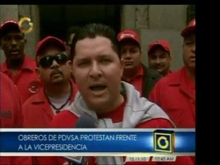 En la Vicepresidencia de la República 65 obreros de PDVSA pr