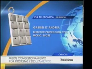 Congestionamiento en la vía Caracas-Guarenas por protestas y