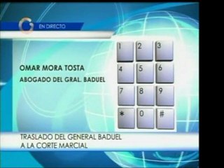 El General Raúl Isaías Baduel será transladado hoy a los tri
