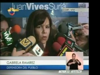 La Defensora del Pueblo, Gabriela Ramírez, no justifica las