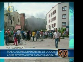 En la gobernación de Apure los trabajadores del estado prote