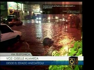 En Anzoátegui las lluvias dejaron a 42 familias afectadas y