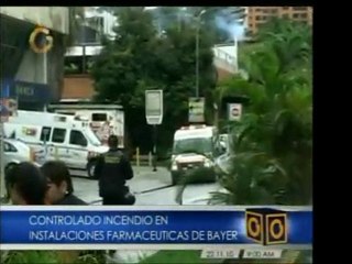 Incendio en el sótano 4 del Edif. Bayer fue controlado por b