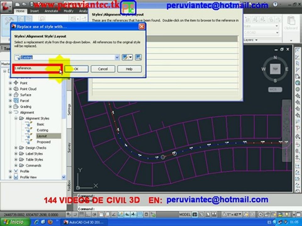 CURSO CIVIL 3D 2012 ,144 VIDEOS SECRETOS DEL CIVIL 3D ESPAÑOL PARA APRENDER EN CASA 06