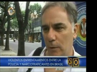 En barriadas populares de Río de Janeiro, Brasil, hubo fuert