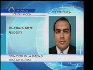 Reporte del estado Falcón luego de las lluvias registradas