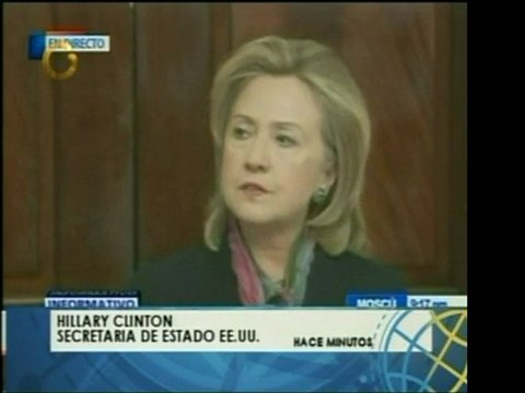 La Sec. de Estado de Estados Unidos, Hillary Clinton, consid