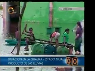 Imágenes de La Guajira, donde el agua llega hasta las rodill