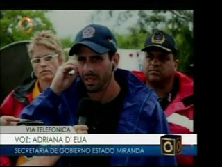 La Secretaria de Gobierno de Miranda, Adriana D´Elia, da un